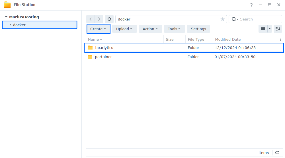 Bearlytics Synology NAS Set up 6