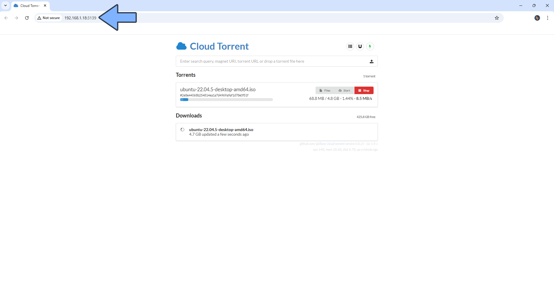 Cloud Torrent Synology NAS Set up 5