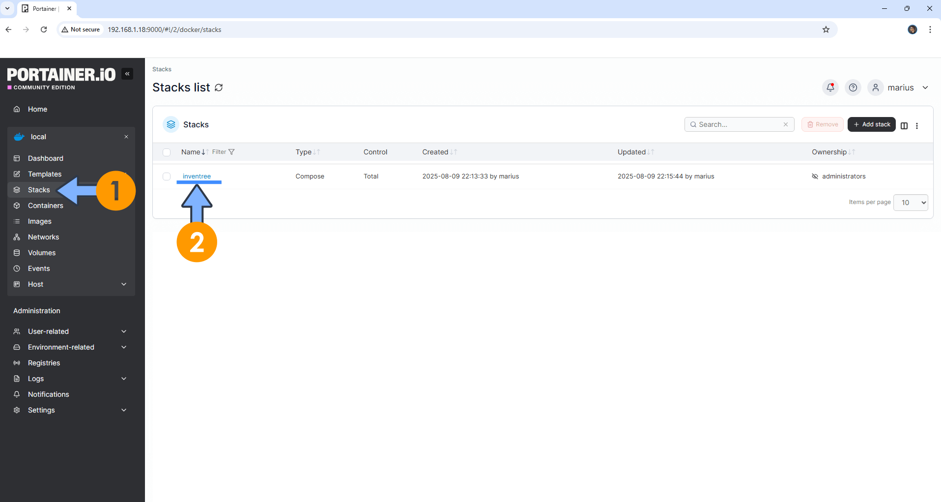 InvenTree Synology NAS Set up 13 new 2026
