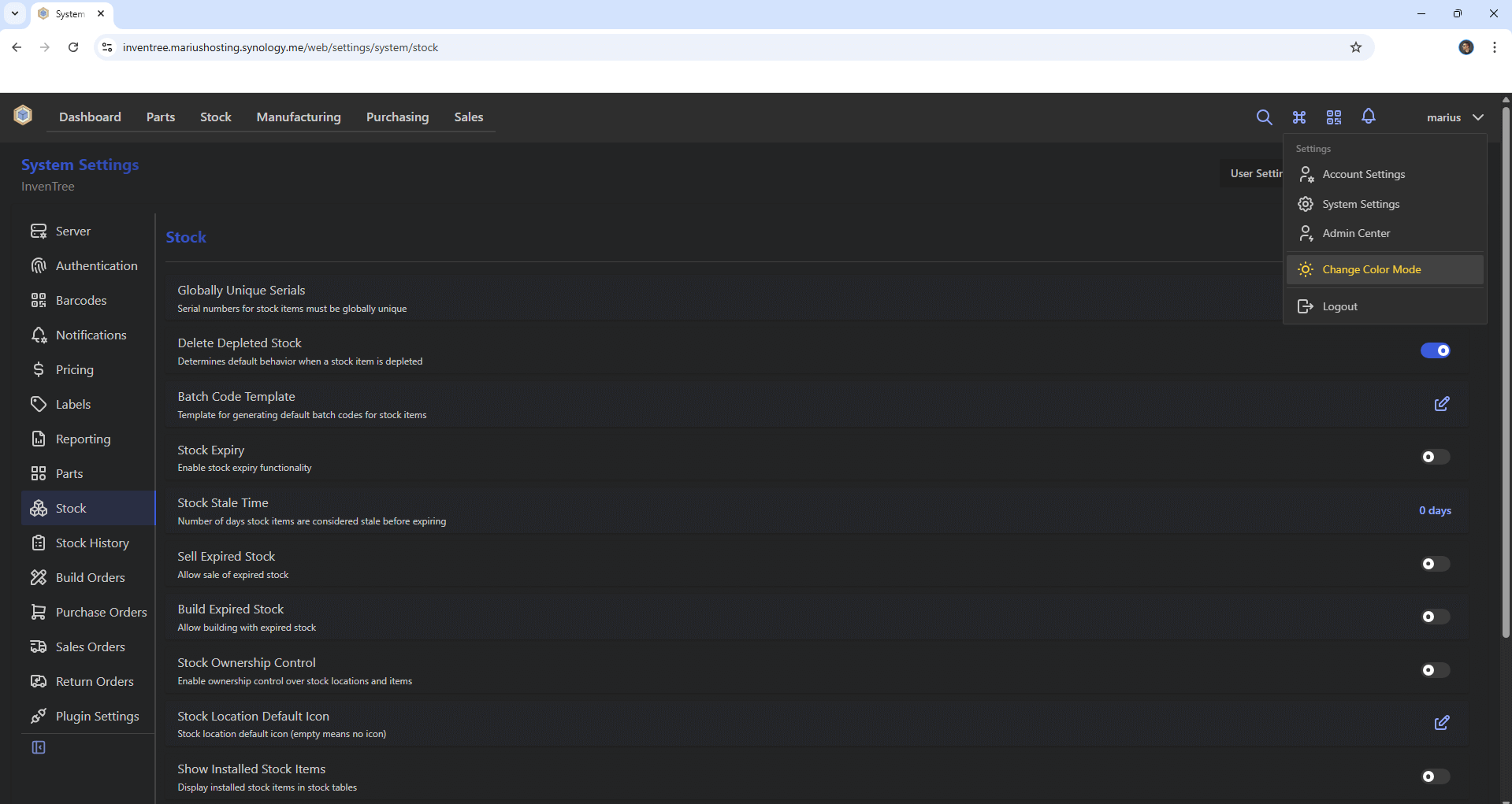 InvenTree Synology NAS Set up 19 new 2026