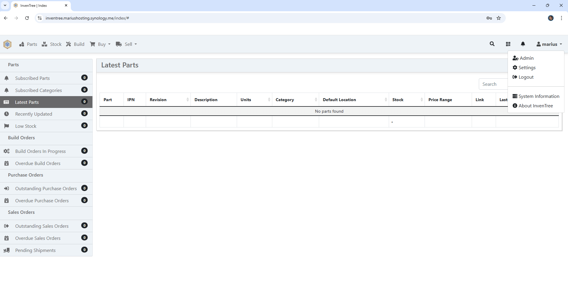 InvenTree Synology NAS Set up 19