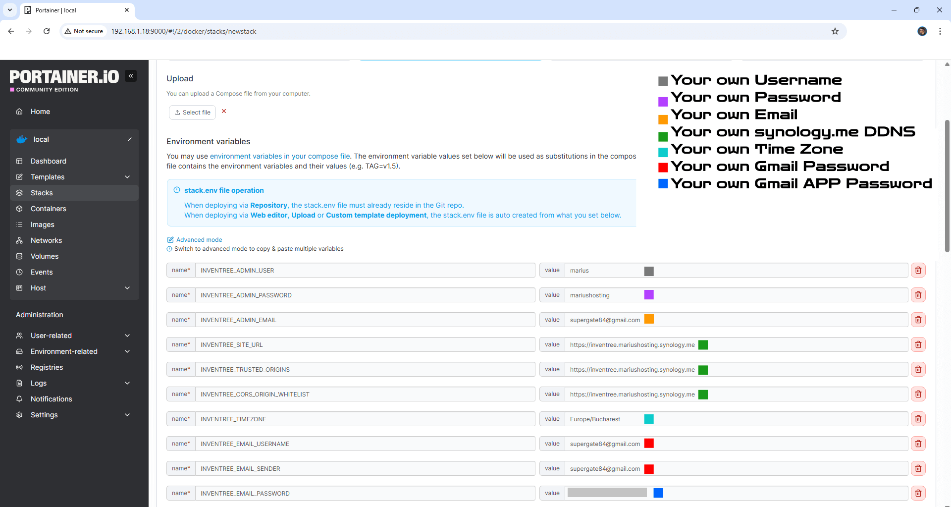 InvenTree Synology NAS Set up 9 new 2026