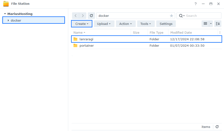 LANraragi Synology NAS Set up 1