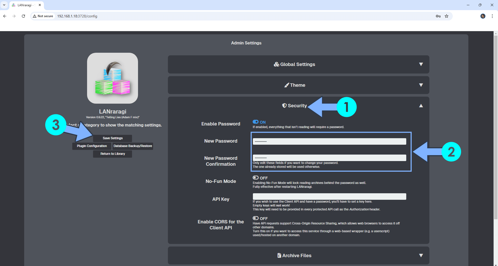 LANraragi Synology NAS Set up 9