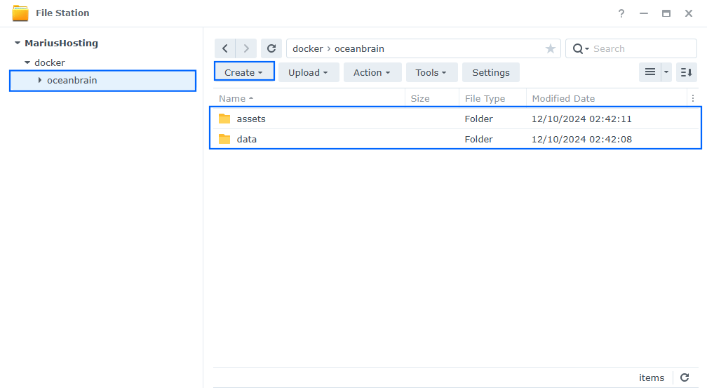 Ocean Brain Synology NAS Set up 2