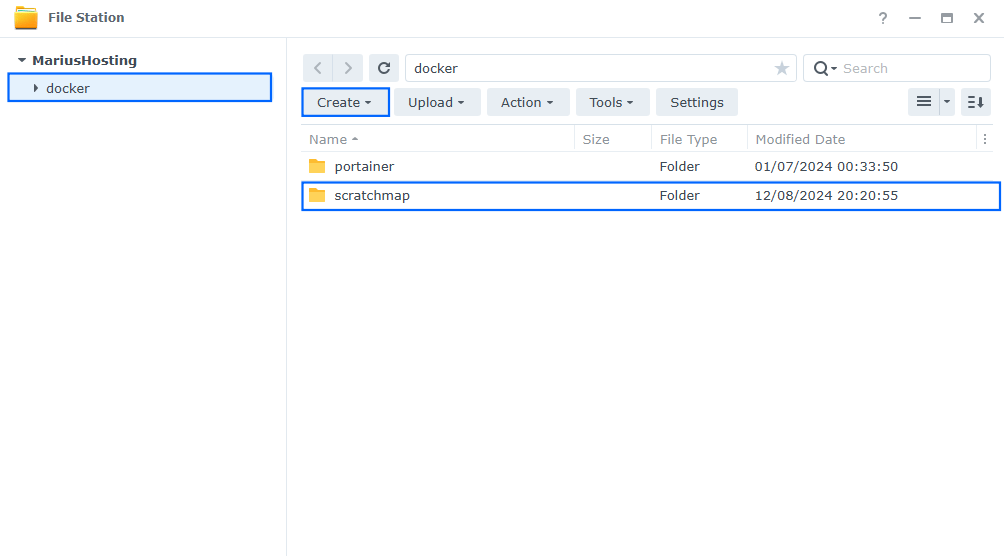 Scratch Map Synology NAS Set up 1