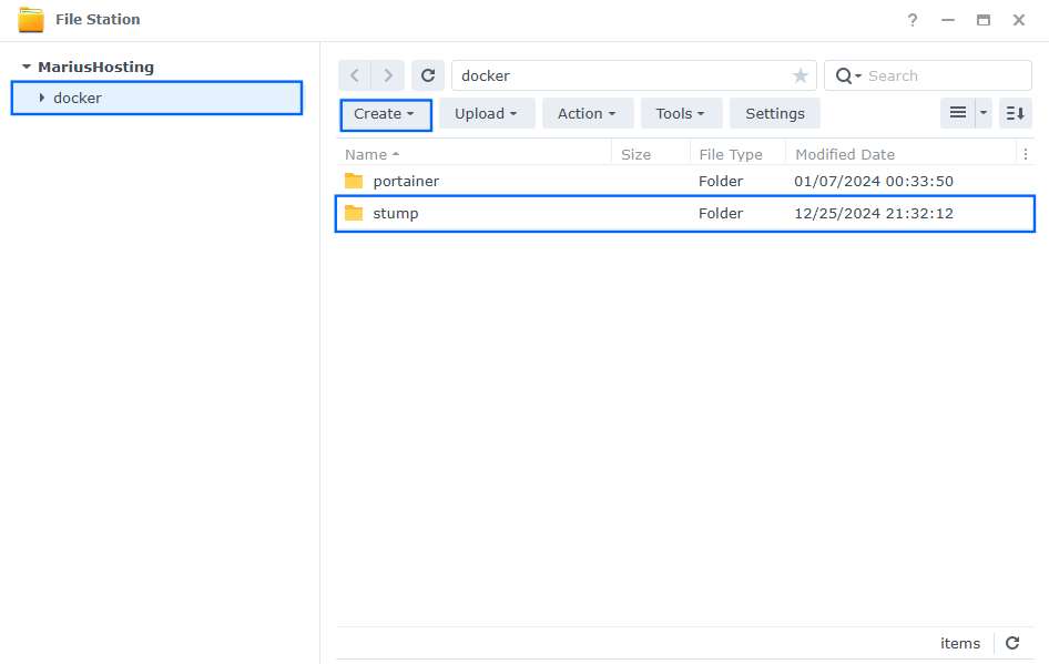 Stump Synology NAS Portainer Set up 1