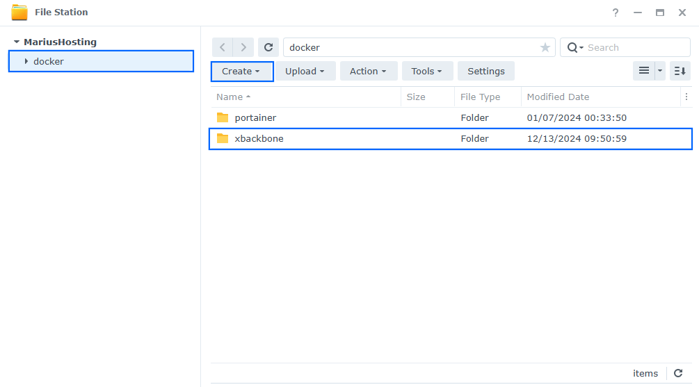 XbackBone Synology NAS Portainer Set up 6