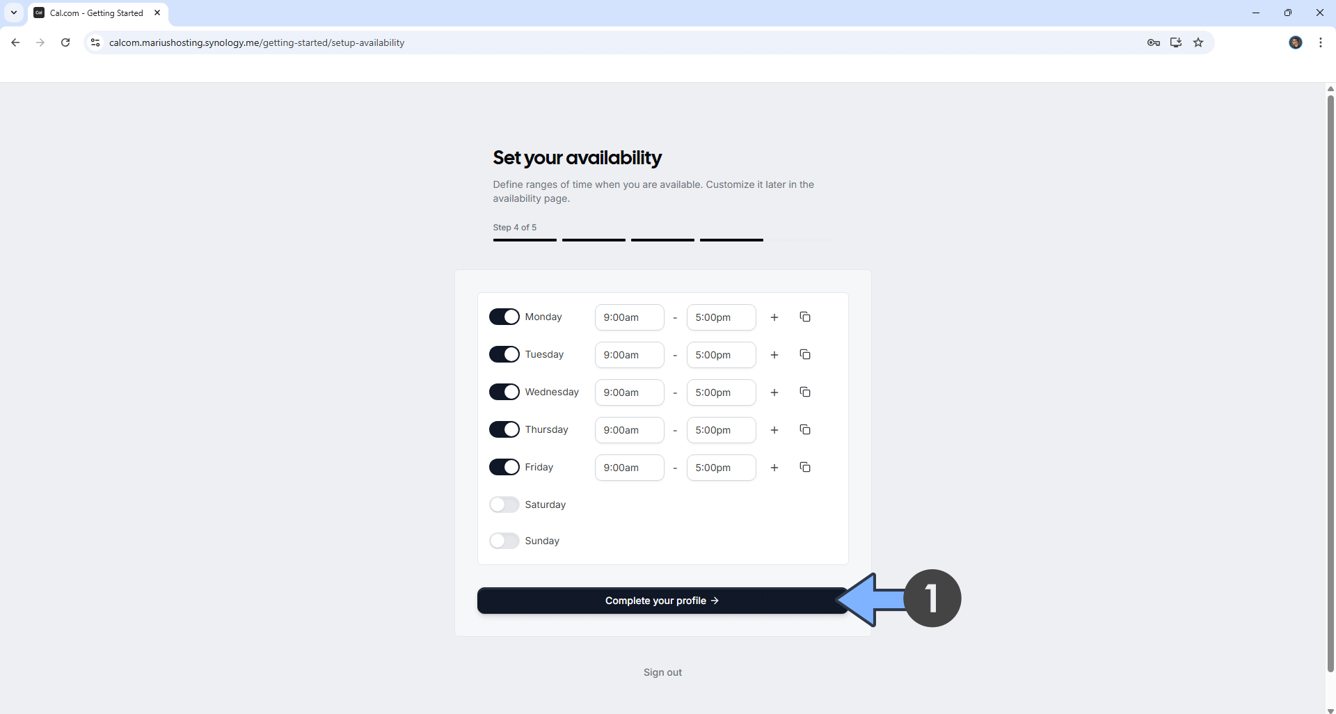Calcom Synology NAS Set up 18 new 2026