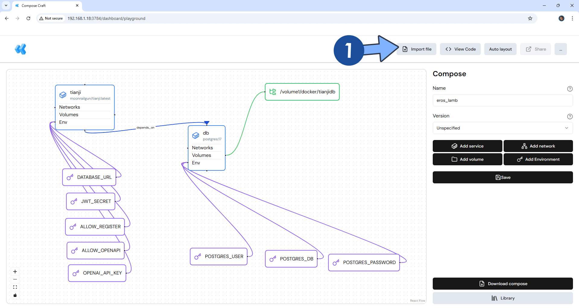 Compose Craft Synology NAS Set up 8