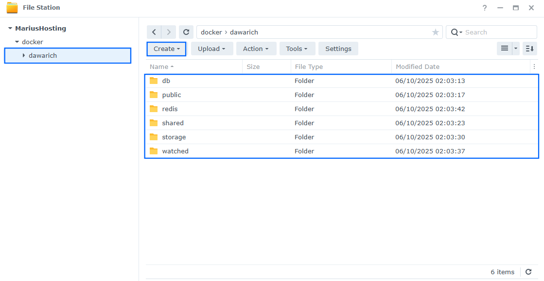 Dawarich Synology NAS Set up 7 new 2033