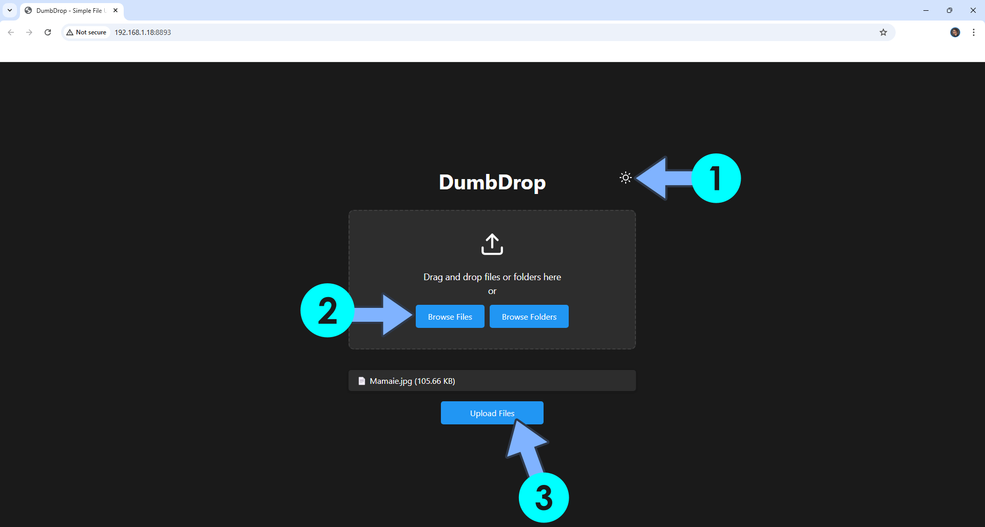 DumbDrop Synology NAS Set up 6