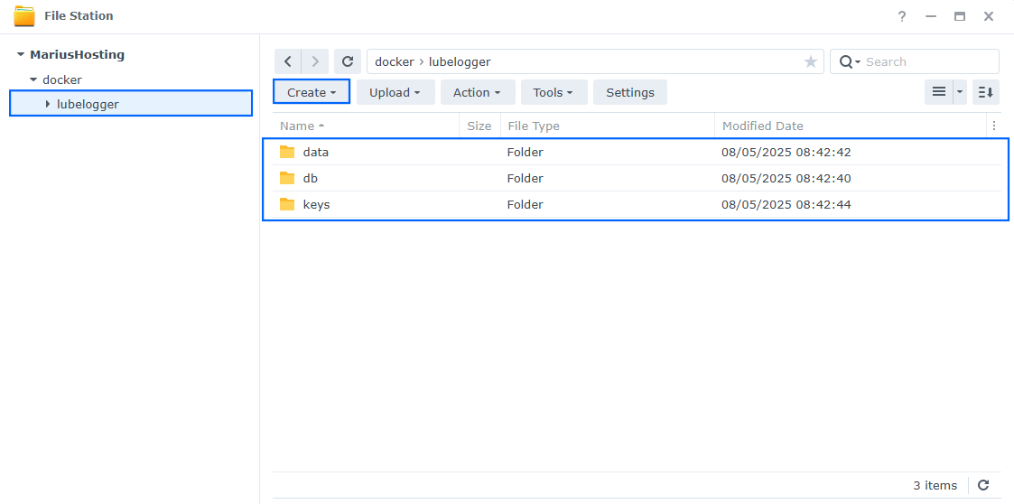 LubeLogger Synology NAS Set up 1 new 2026