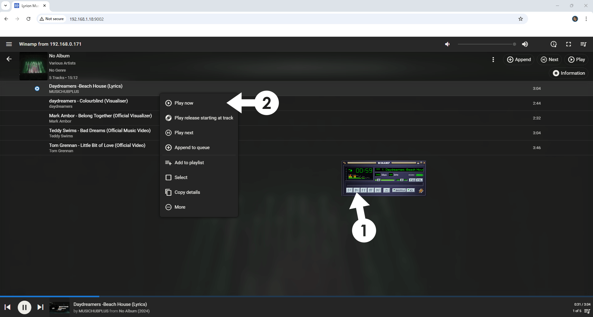 Lyrion Music Server Synology NAS Set up 11 new 2027