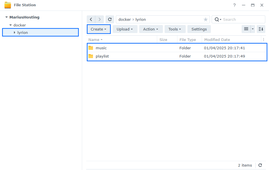 Lyrion Music Server Synology NAS Set up 2