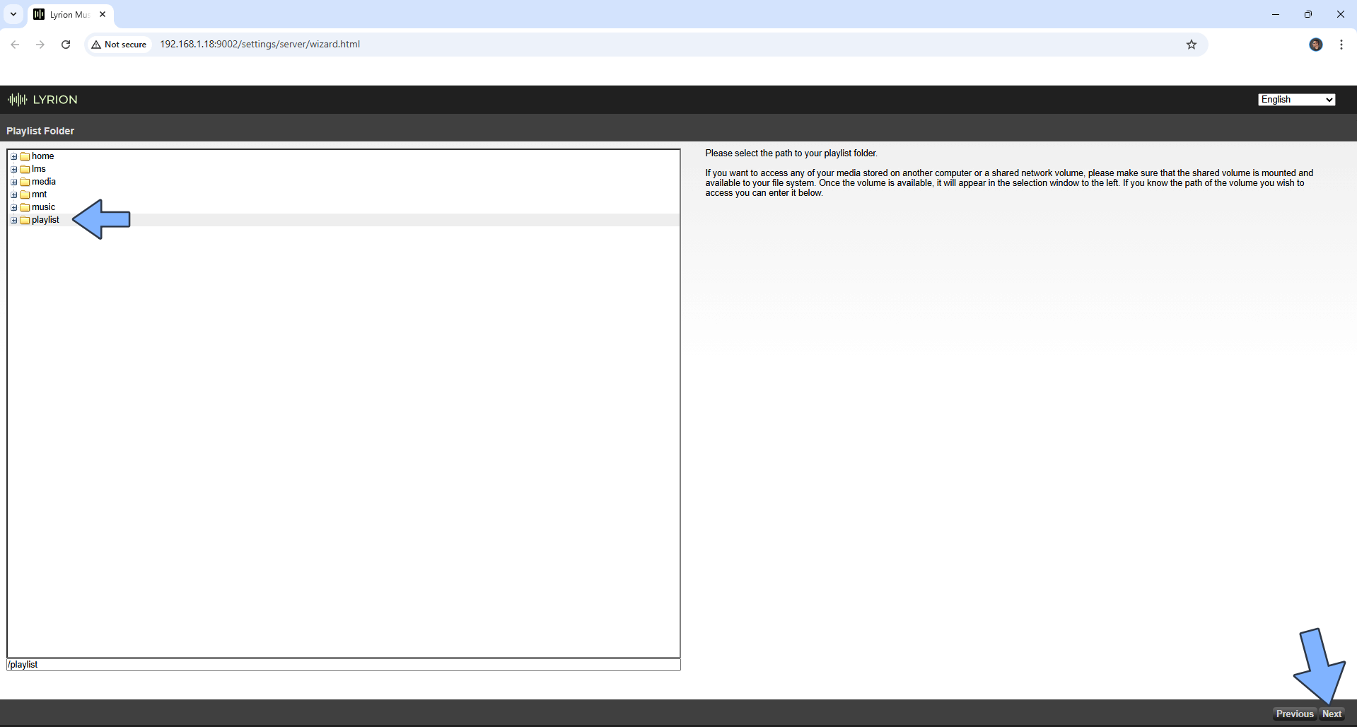 Lyrion Music Server Synology NAS Set up 8 new 2027