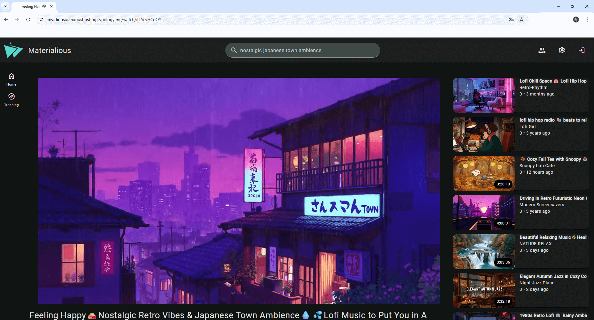 Materialious Invidious Synology NAS Set up 12 new 2030