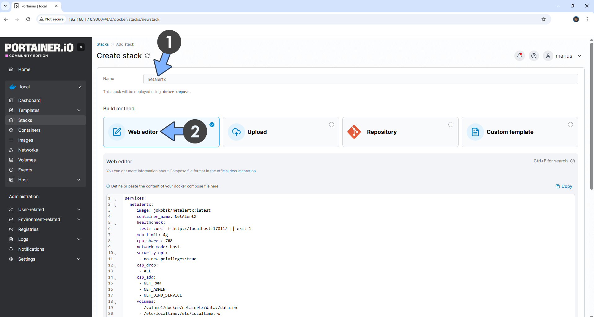 NetAlertX Synology NAS Set up 8 new 2026