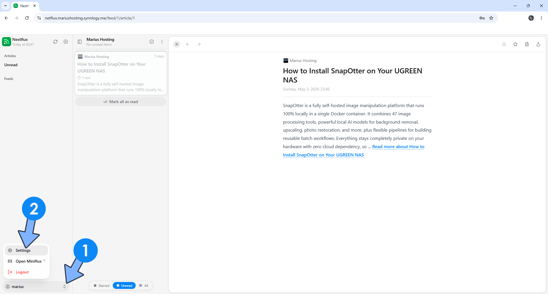 Netflux Synology NAS Set up 9 new 2026