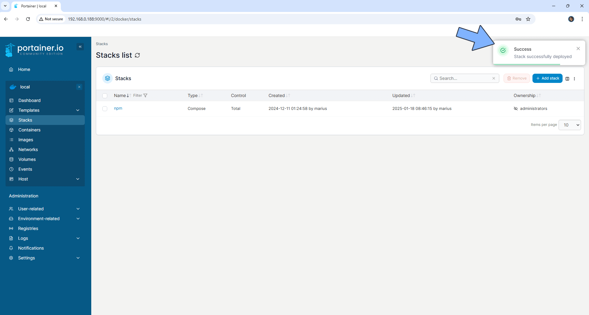 Nginx Proxy Manager UGREEN NAS Set up 7