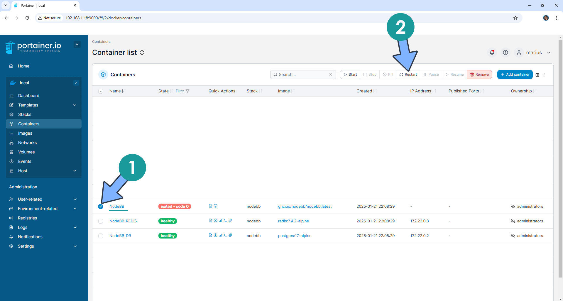 NodeBB Synology NAS Set up 16