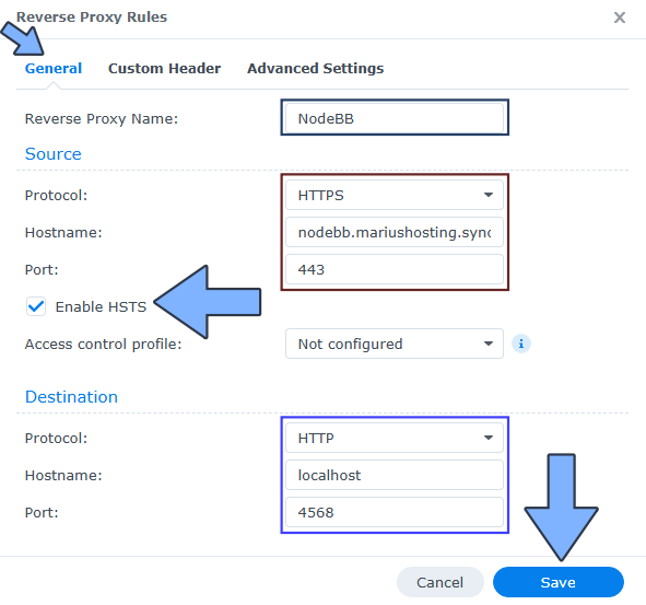 NodeBB Synology NAS Set up 3