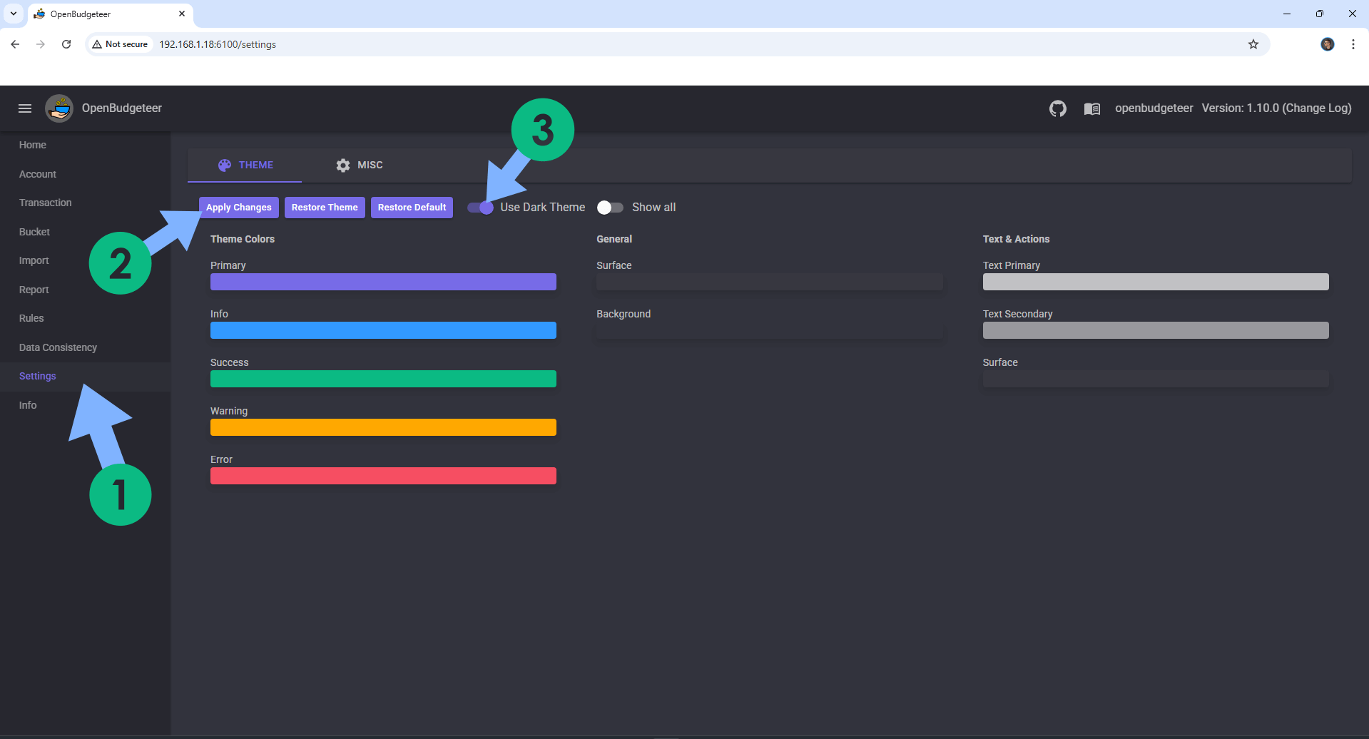 OpenBudgeteer Synology NAS Set up 6 new 2026