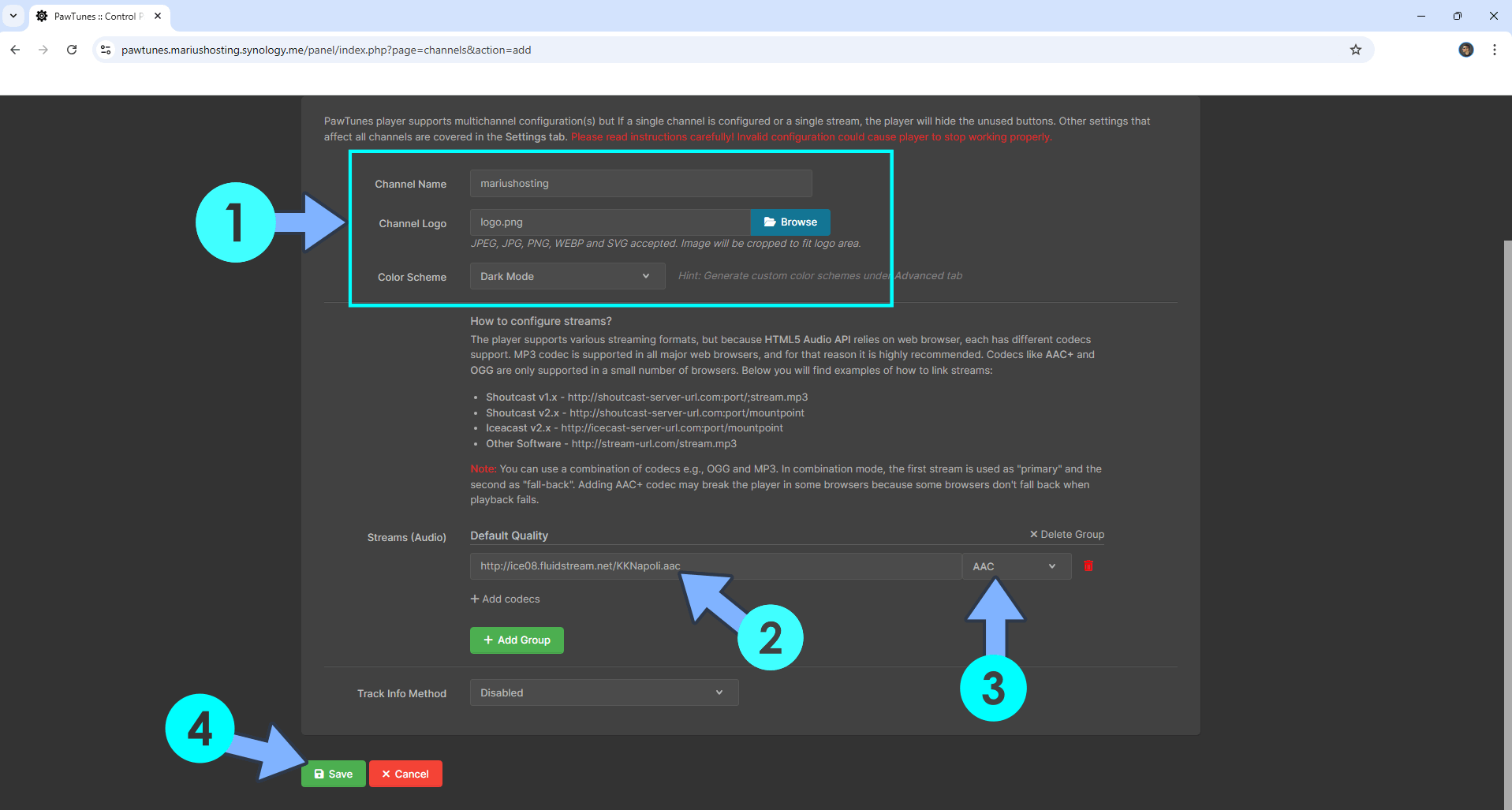 PawTunes Synology NAS Set up 13