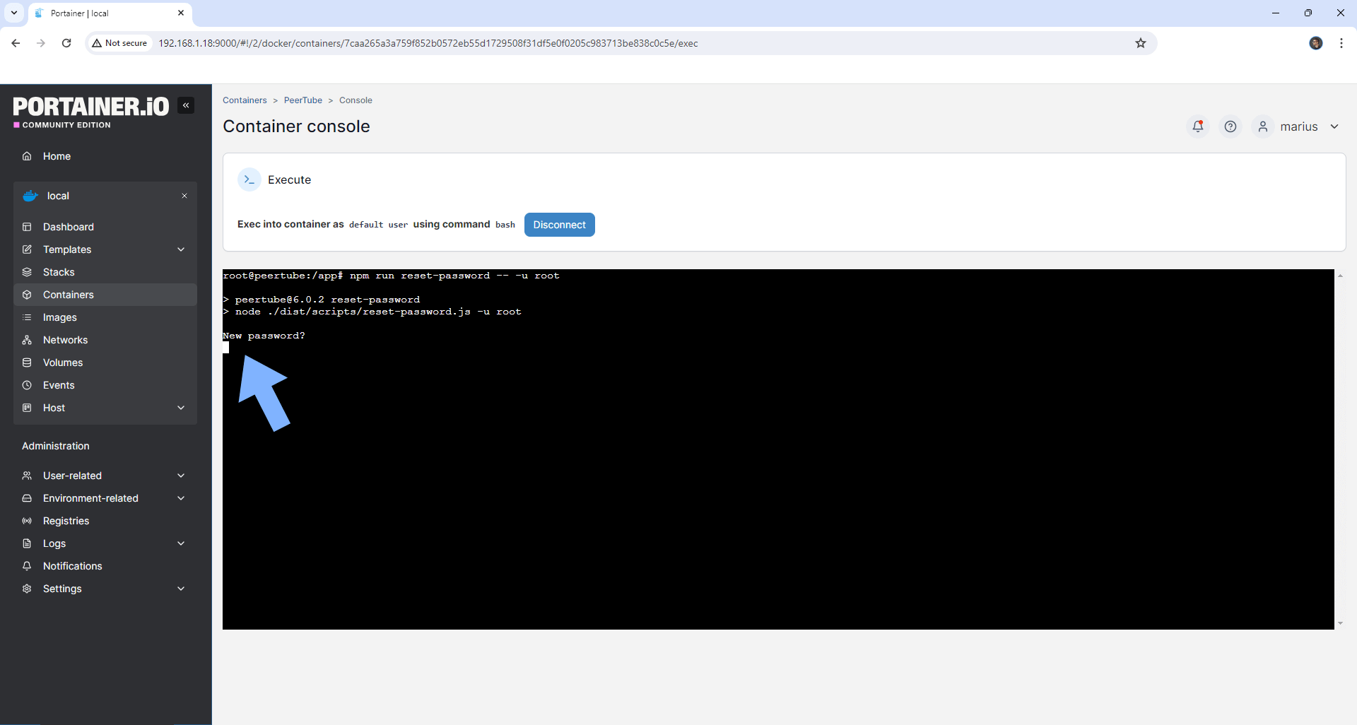 PeerTube Synology NAS Docker 7