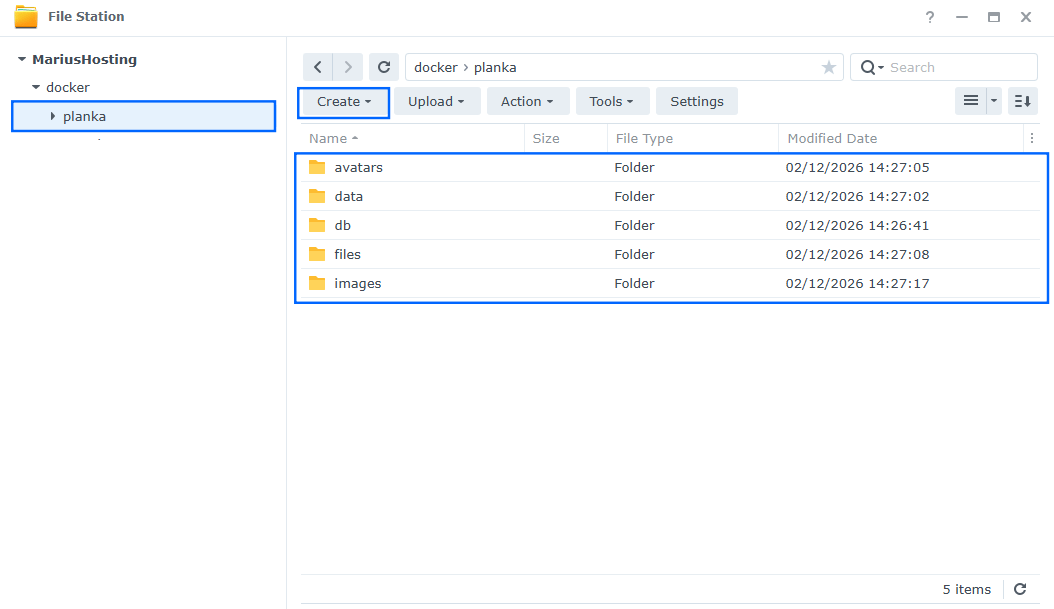 Planka Synology NAS Set up 2 new 2027