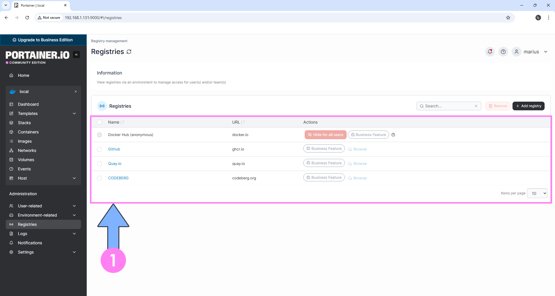 Portainer Install Synology NAS Setup 12