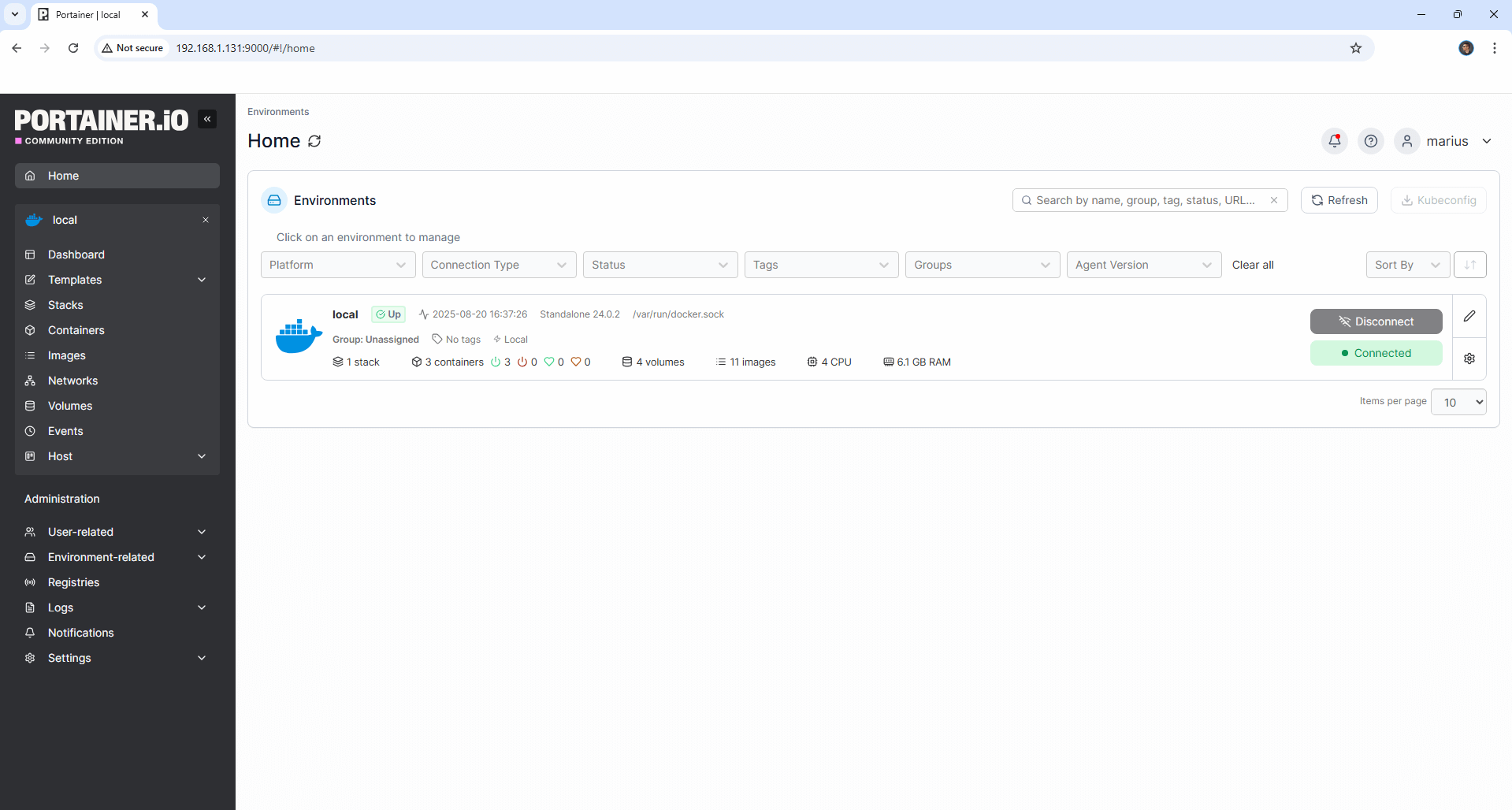 Portainer Install Synology NAS Setup 17