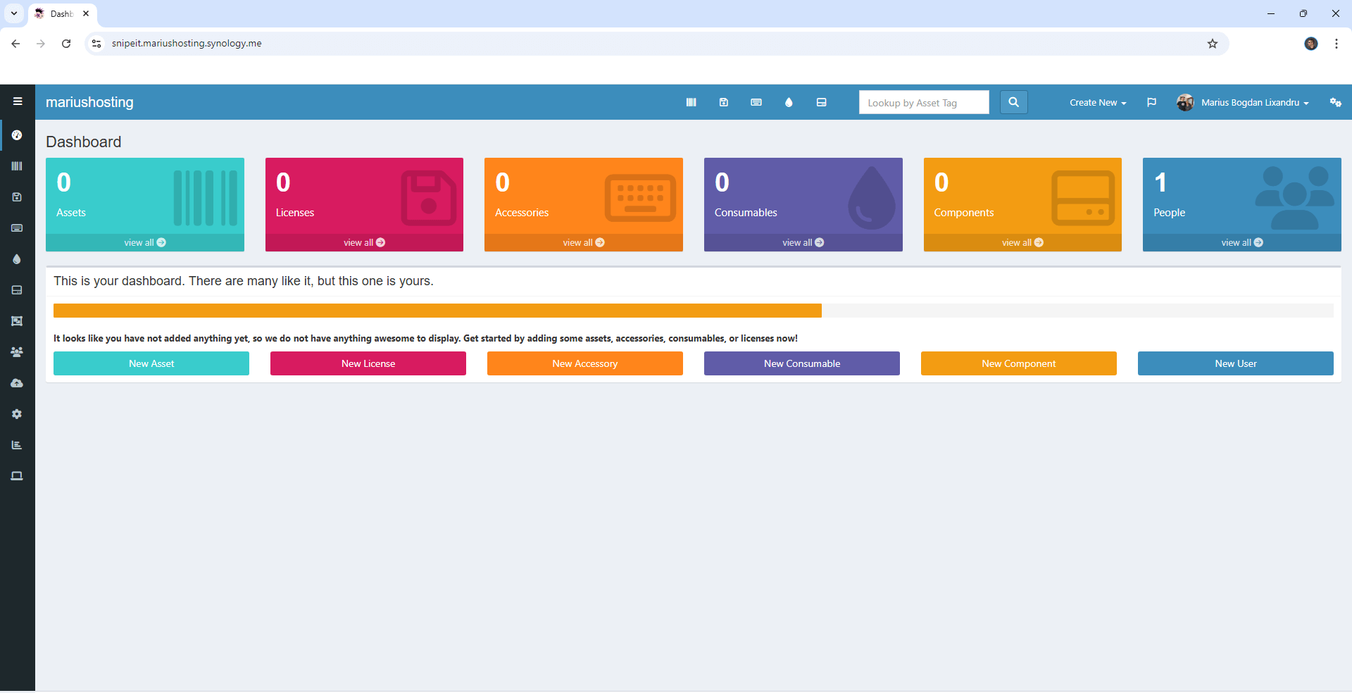 Snipe-IT Synology NAS Set up 14 new 2027