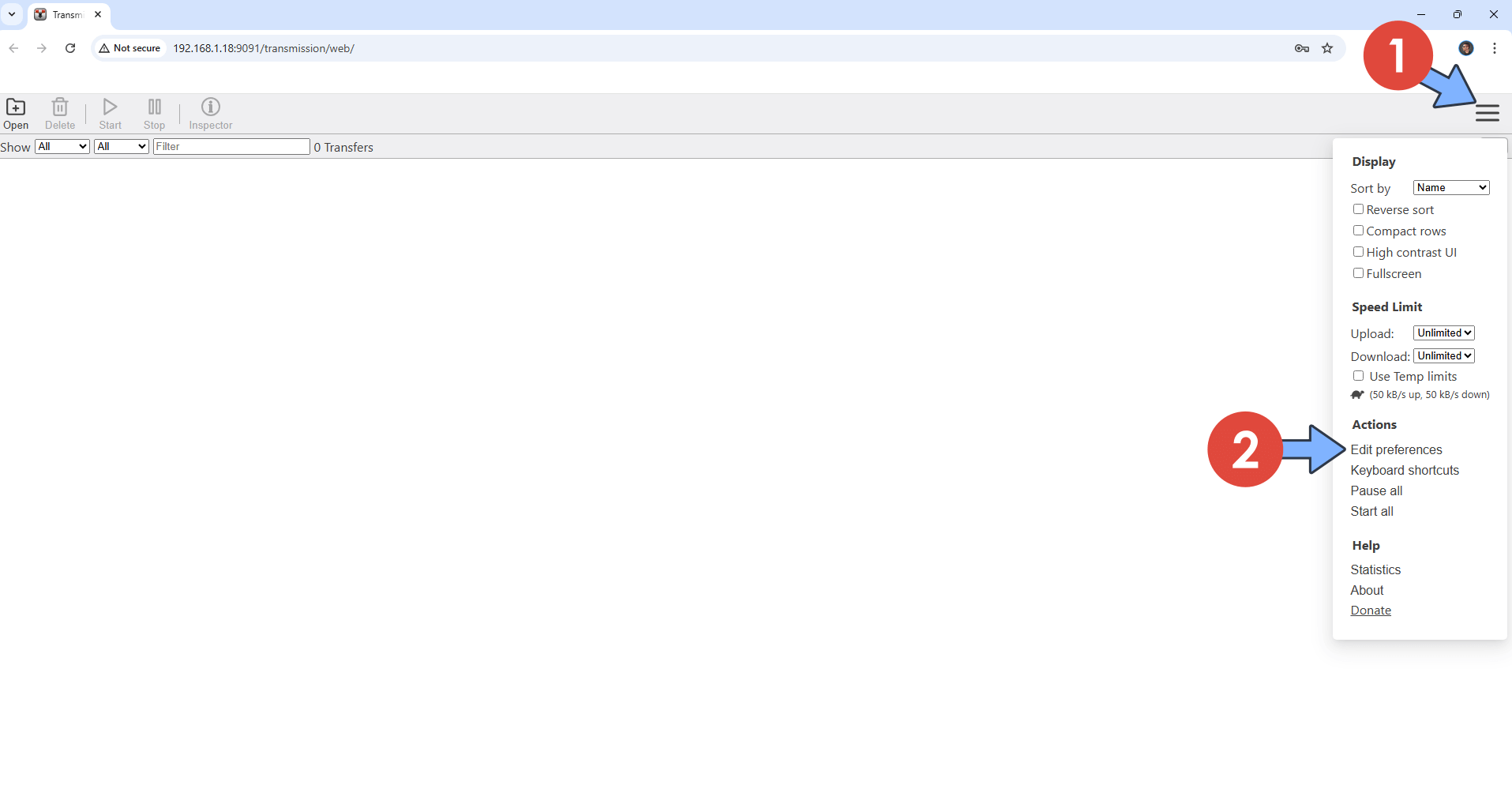 Transmission Synology NAS Set up 5 new 2027 code1