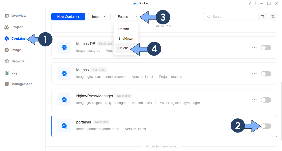 UGREEN NAS Portainer UPDATE Step A New