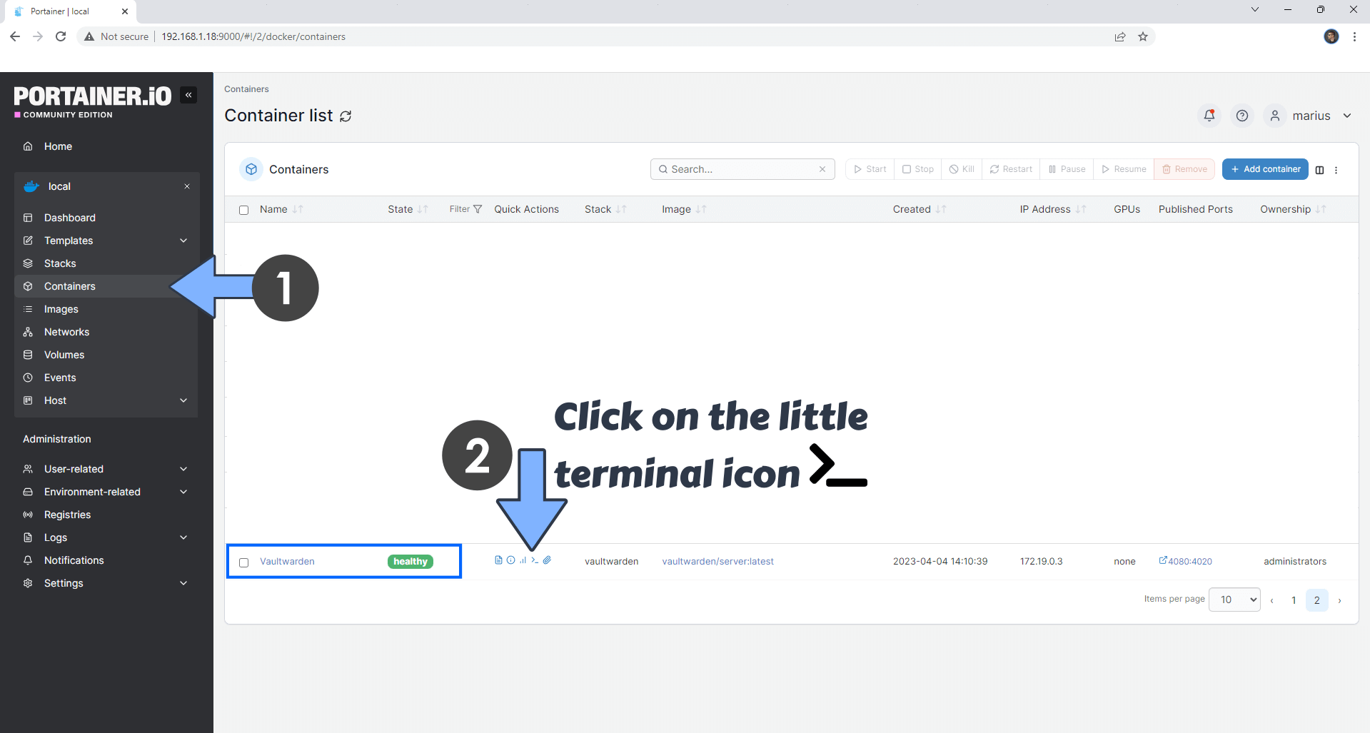 Vaultwarden Portainer Synology NAS Set up 23 new 2028