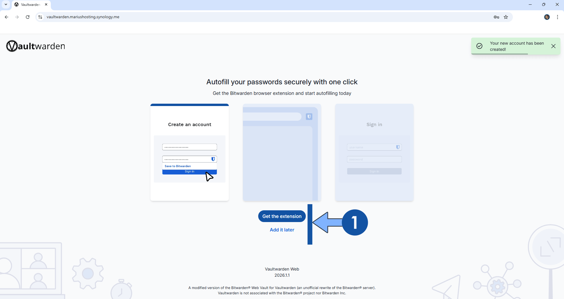 Vaultwarden Synology NAS Set up 14 new 2027