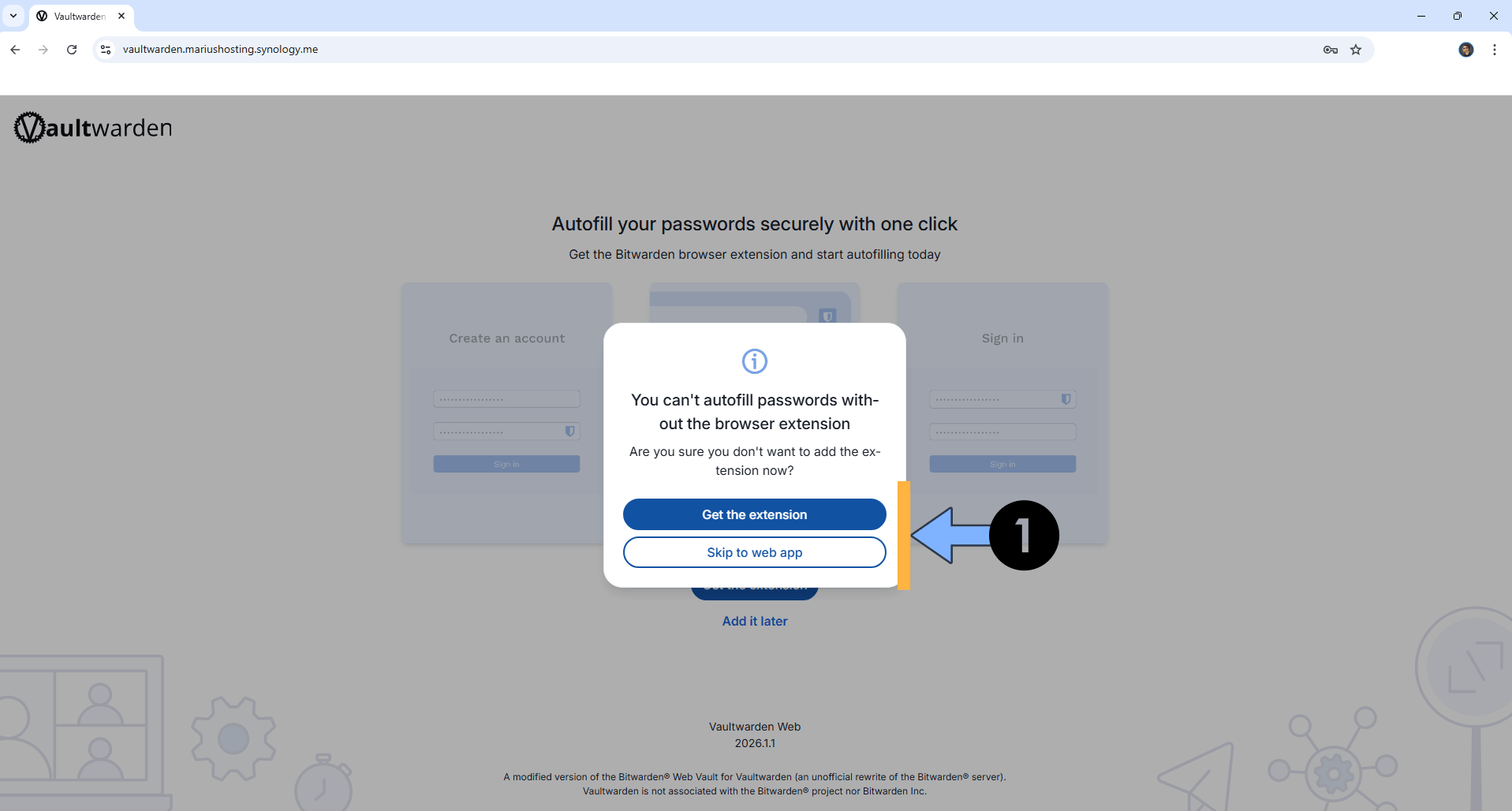 Vaultwarden Synology NAS Set up 15 new 2027