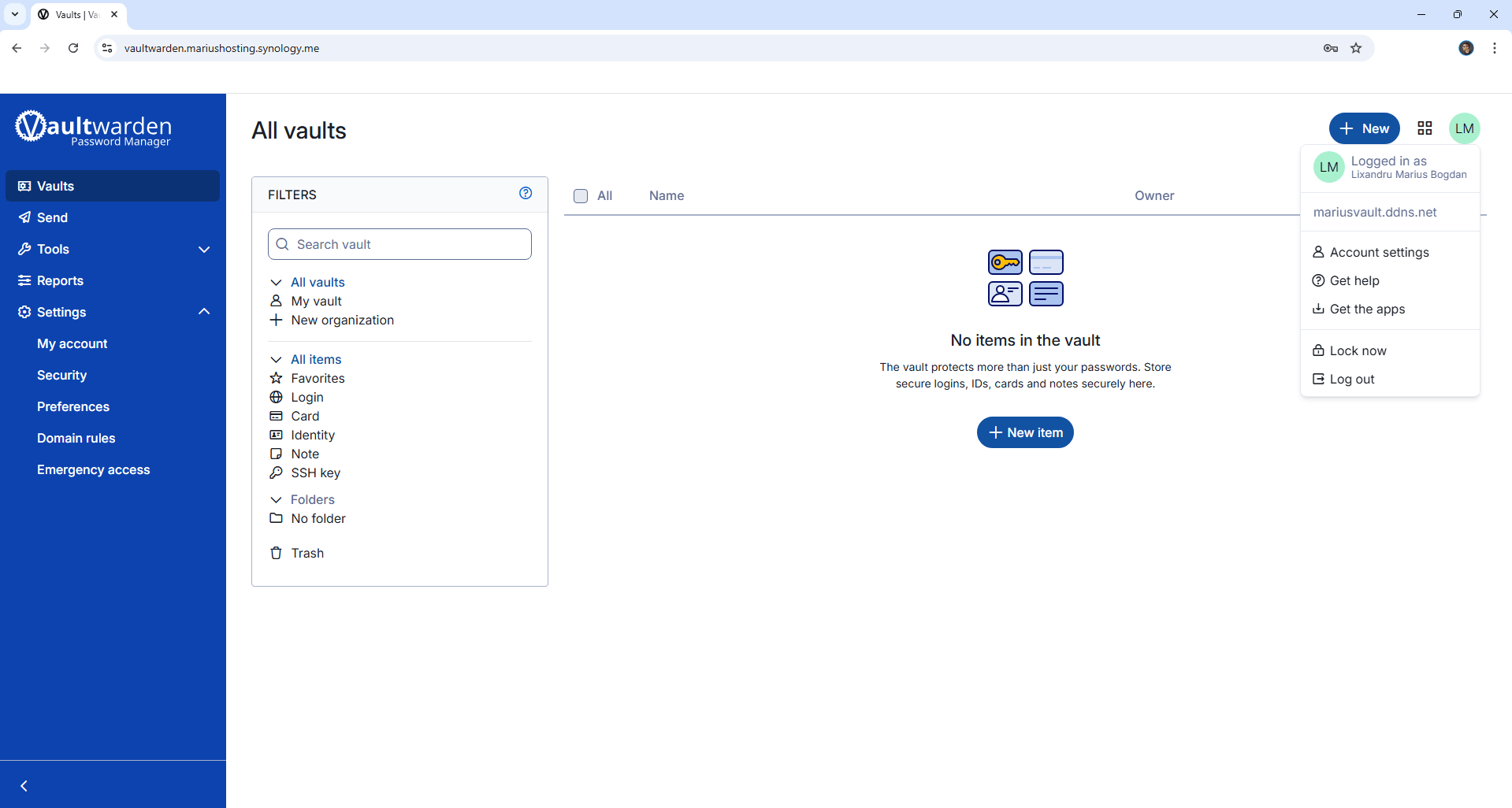 Vaultwarden Synology NAS Set up 2027 new 10