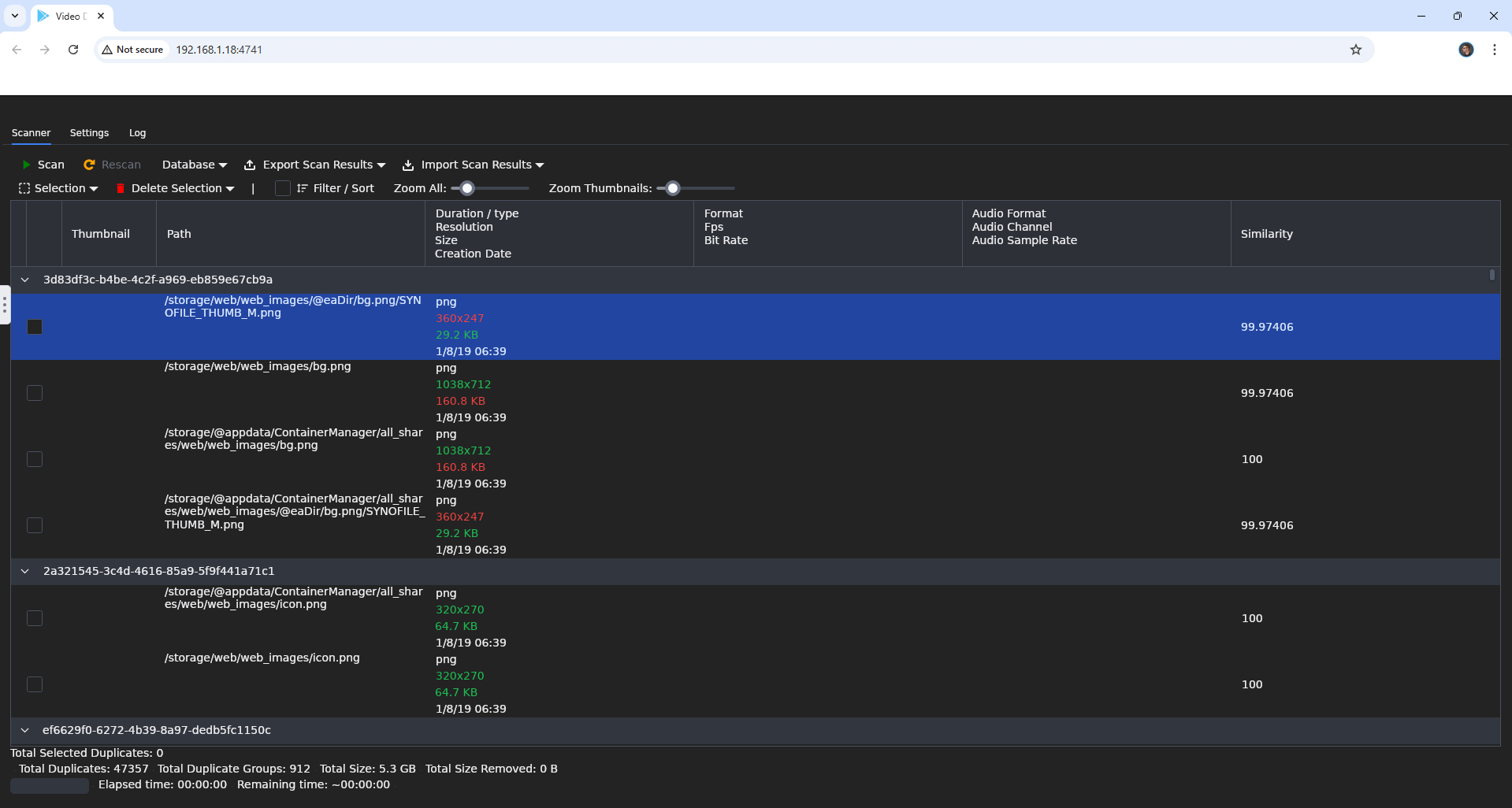 Video Duplicate Finder Synology NAS Portainer Set up 8