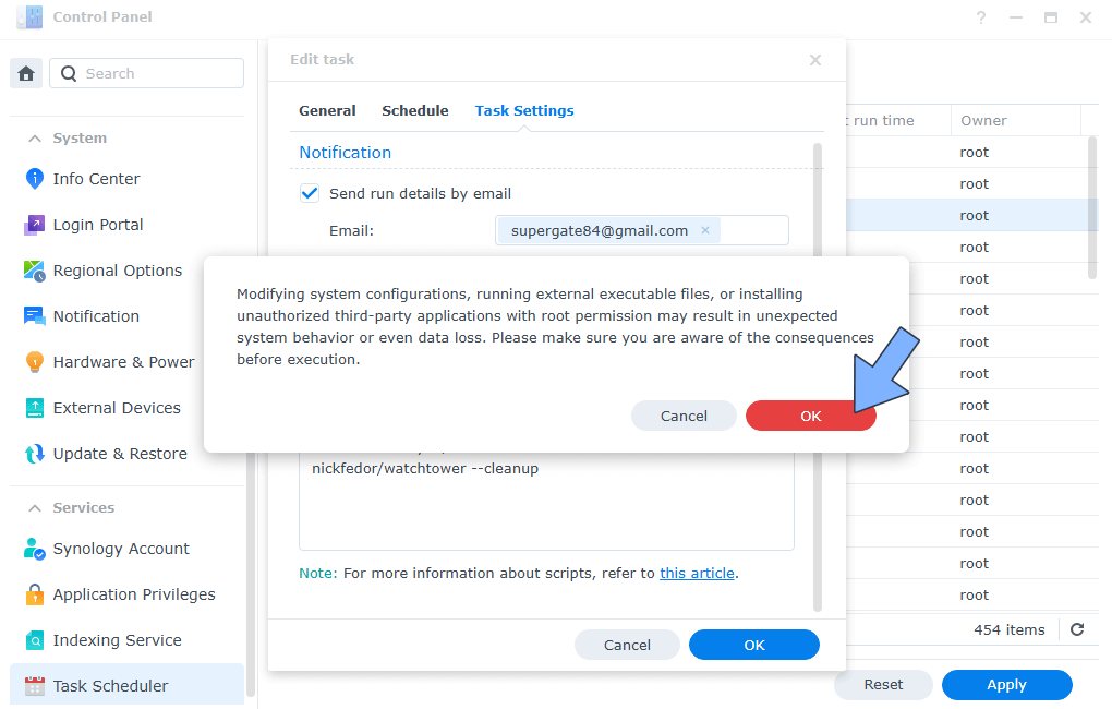 Watchtower Synology NAS Set up 3 new 2028