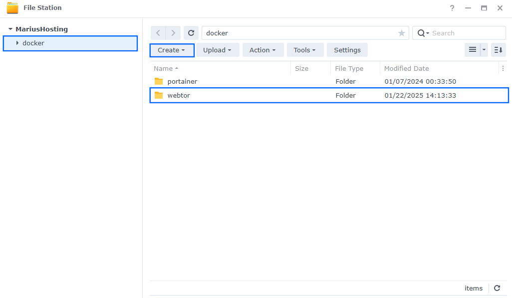 Webtor Synology NAS Set up 6