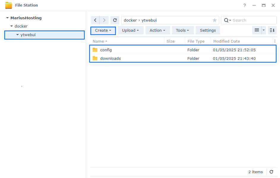 YT-Web-UI Synology NAS Set up 2