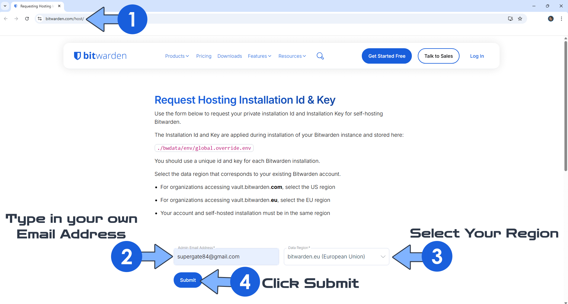 Bitwarden Server KEY UGREEN NAS 1