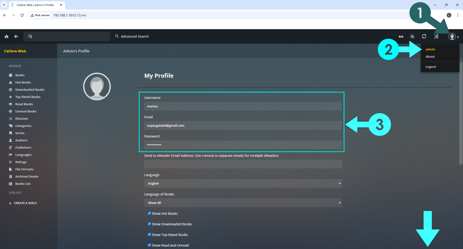 Calibre-Web Automated Synology NAS Set up 12