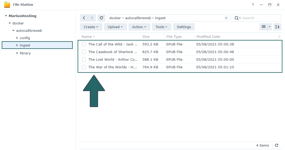 Calibre-Web Automated Synology NAS Set up 9