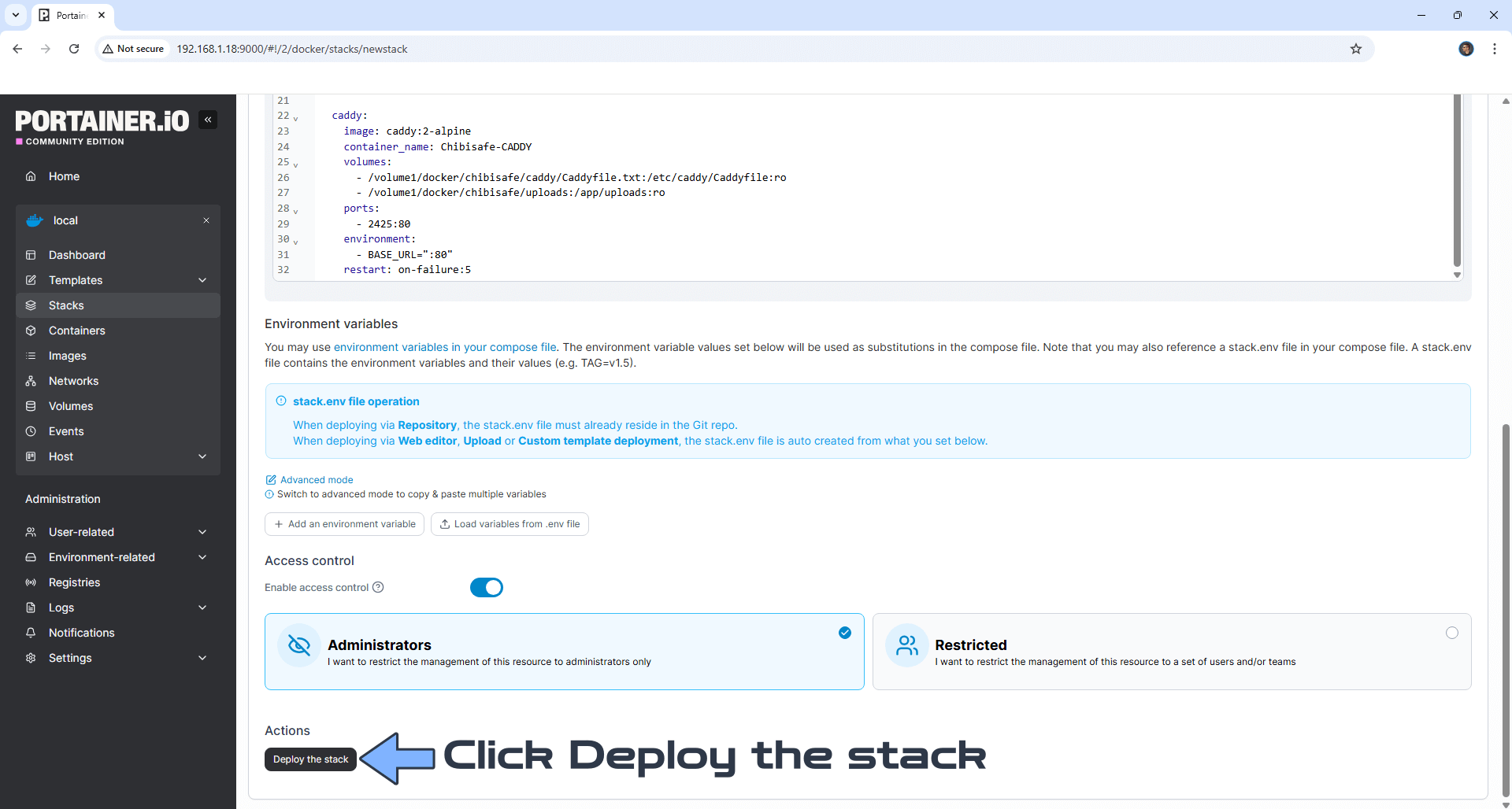Chibisafe Synology NAS Set up 10 new 2027