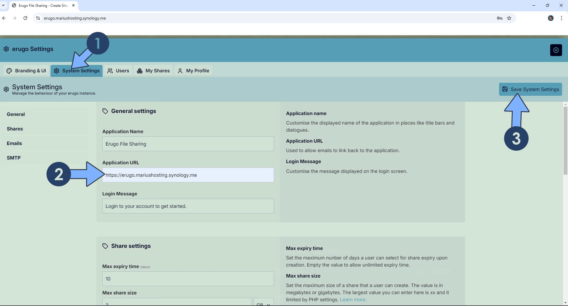 Erugo Synology NAS Set up 12