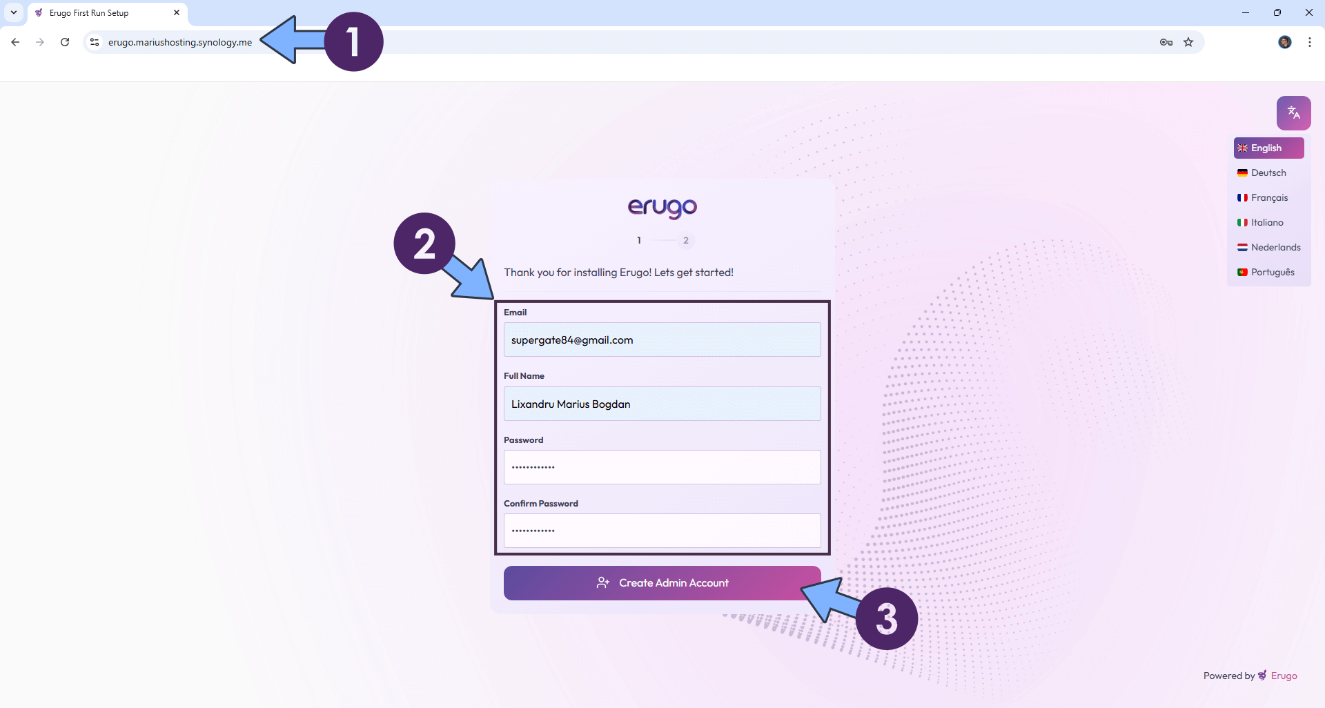 Erugo Synology NAS Set up 9 new 2028