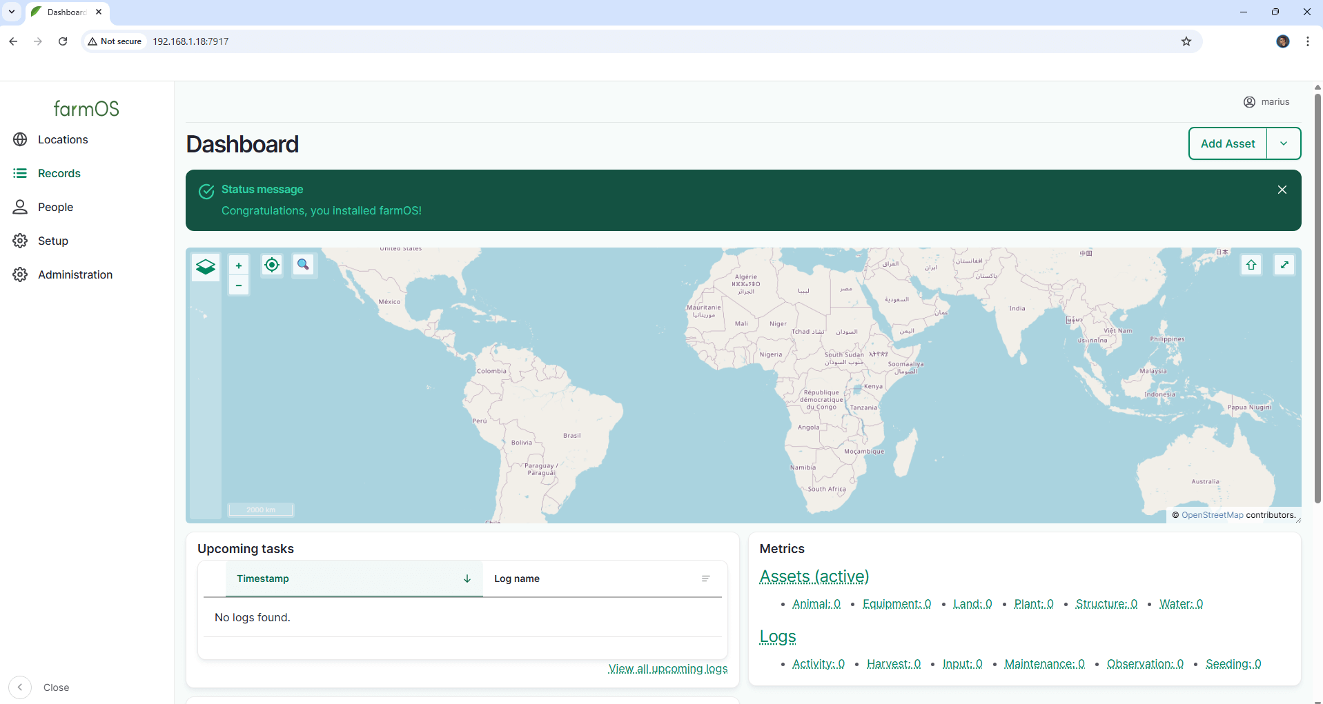 FarmOS Synology NAS Set up 13 new 2026